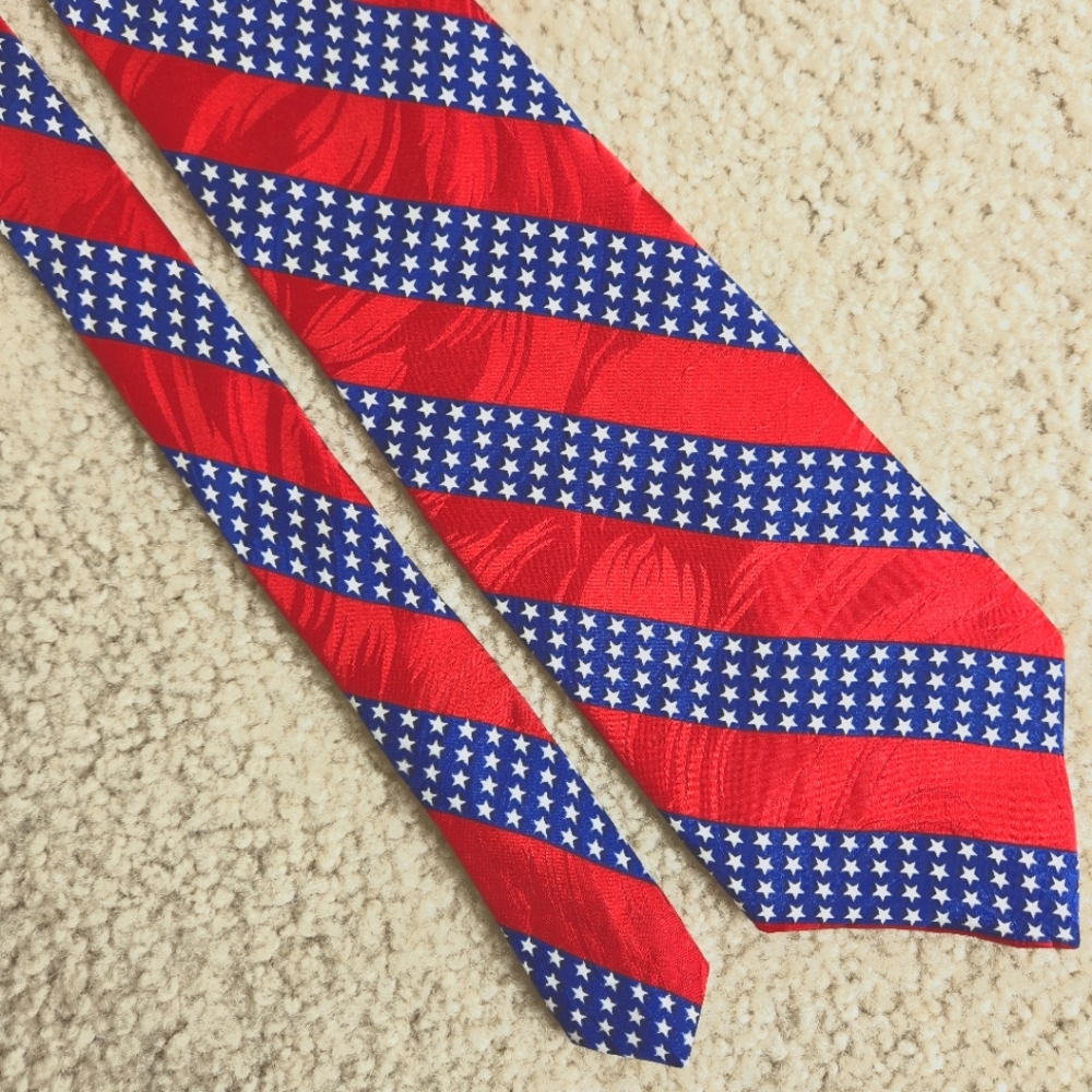 American Tradition Tie Made in USA 100% Silk Necktie Office Holiday Western